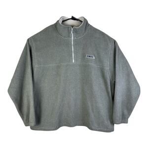 Big Dogs Men's Size 2XL Gray Polar Dogs Quarter-Zip Fleece Jacket